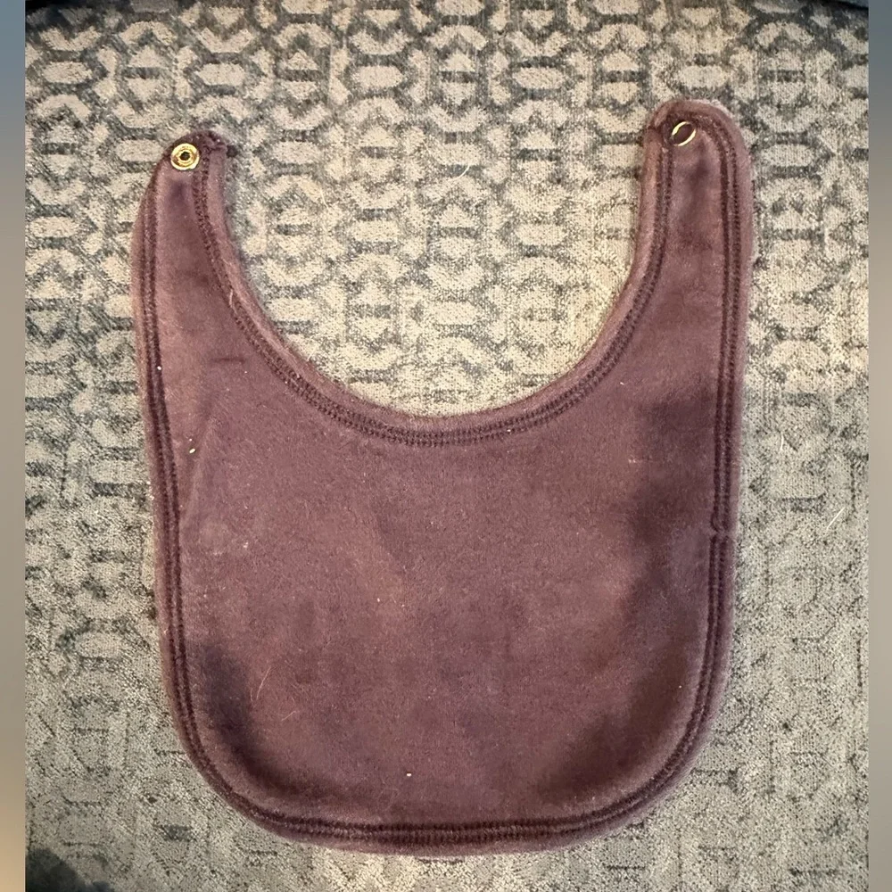 Fendi Infant Bib in blue with logo